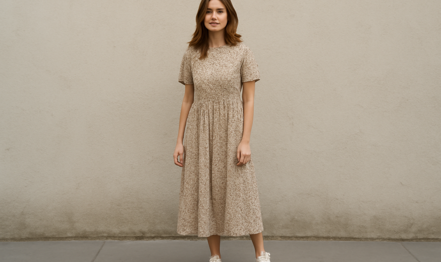 Quelles baskets basses choisir pour porter avec une robe midi ?