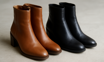 deux paires de bottines cote a cote