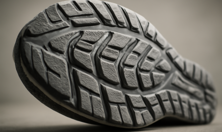 semelle de chaussure de sport en gros plan