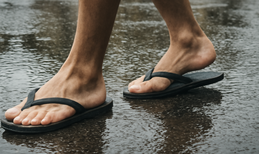 Quelles caractéristiques rechercher pour des tongs anti-dérapantes ?
