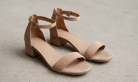 sandales a bride cheville posees sur sol