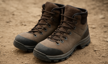 paire de chaussures de marche pretes au depart