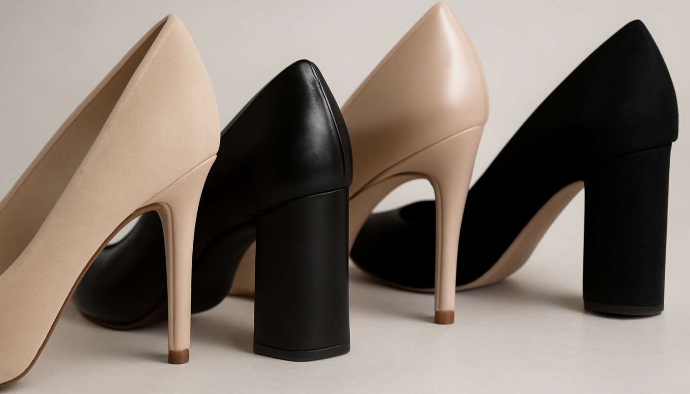 gros plan sur differentes formes de talons