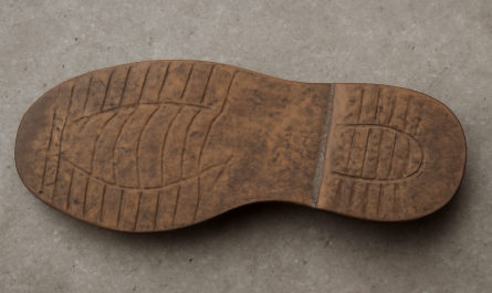 semelle de chaussure visible avec usure