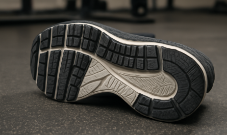 semelle sportive detail dessin sur sol de gym