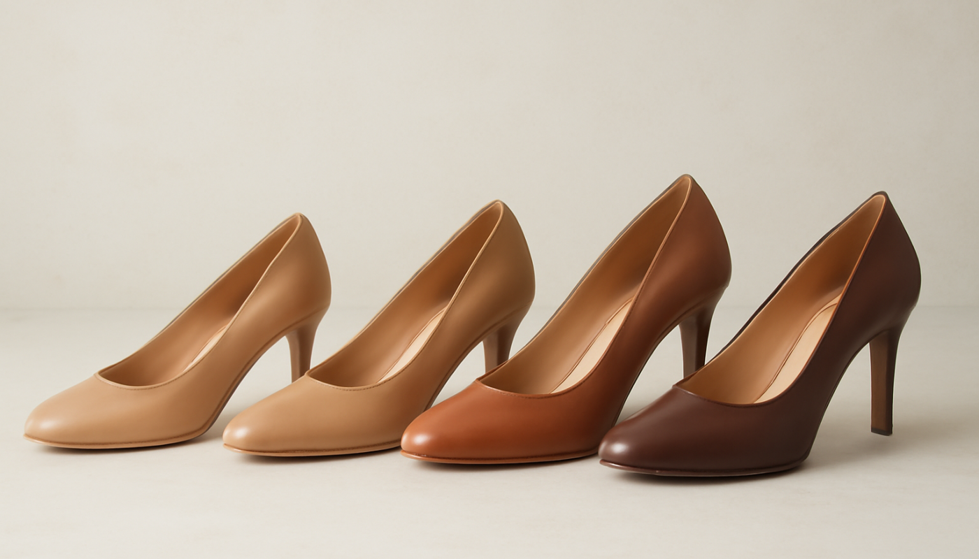 escarpins de differentes hauteurs poses cote a cote