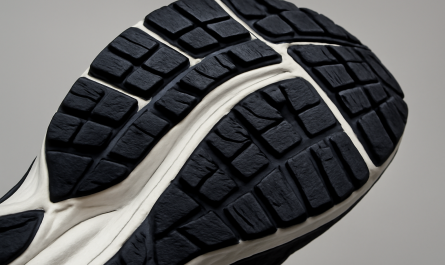 semelle de chaussure sport en gros plan