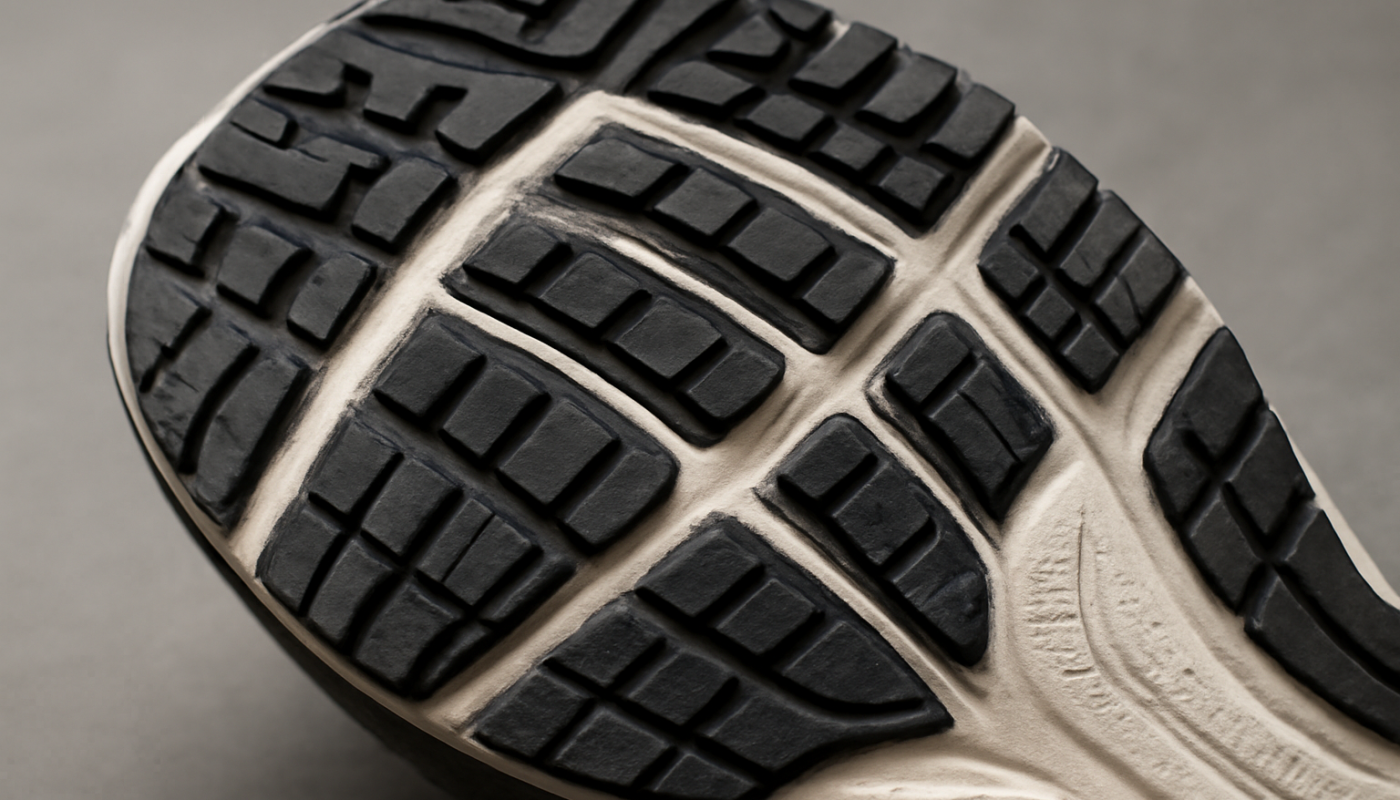 semelle d'une chaussure de sport en gros plan
