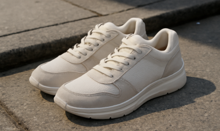 baskets avec renfort latéral posées sur trottoir