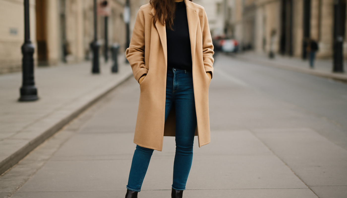 femme debout portant bottines en ville