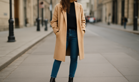femme debout portant bottines en ville