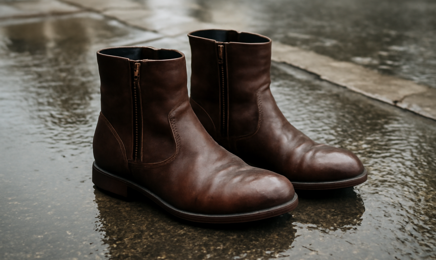 Quels types de bottines protègent le pied sous la pluie ?