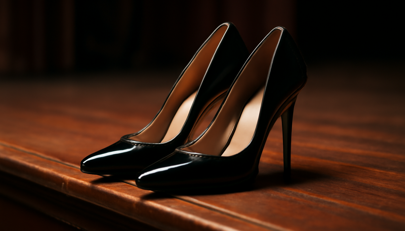talons posés sur bord de scène