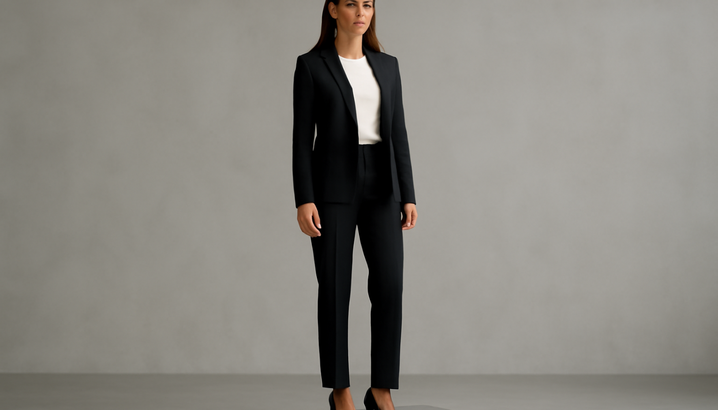 femme debout sur estrade portant talons stables