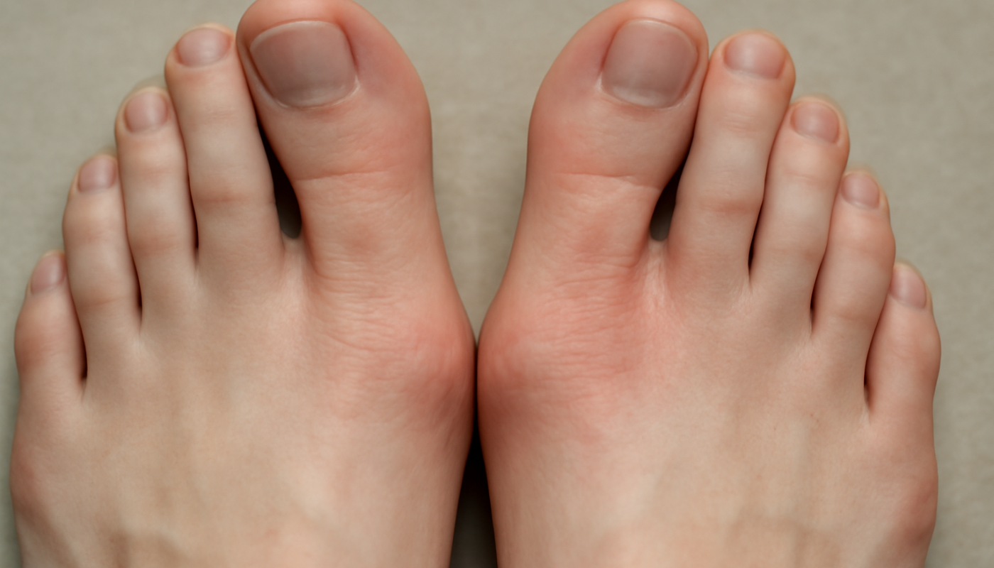 pieds avec legeres rougeurs entre les orteils