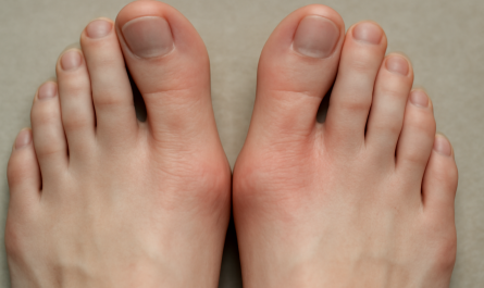 pieds avec legeres rougeurs entre les orteils
