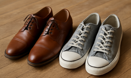 deux paires de chaussures côte à côte