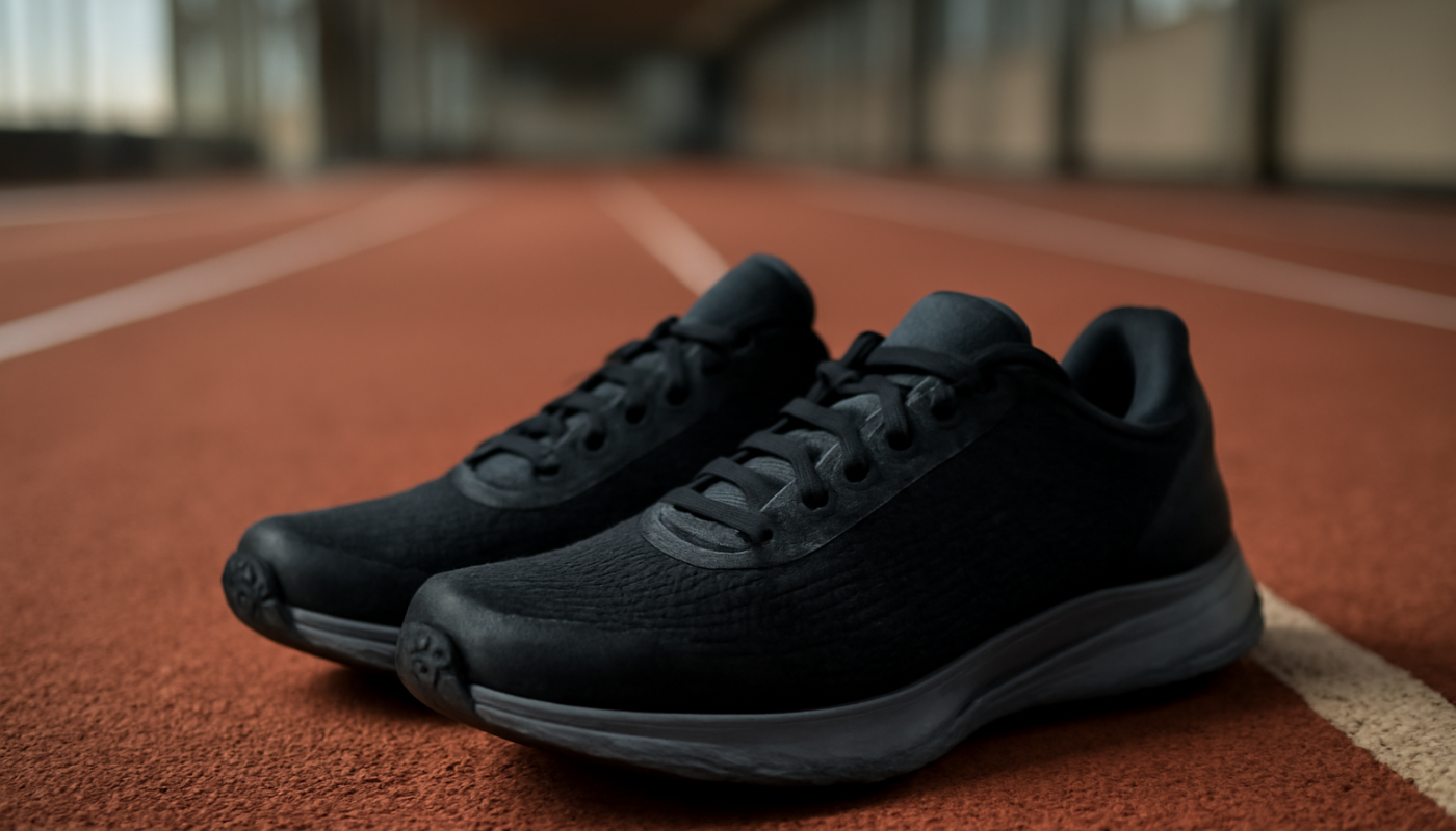 paire de chaussures sur piste intérieure