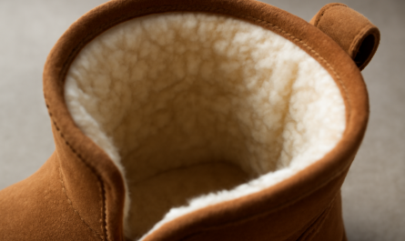 interieur de bottine montrant doublure douce