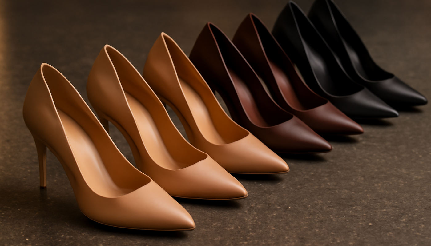 talons alignes sur sol de soiree