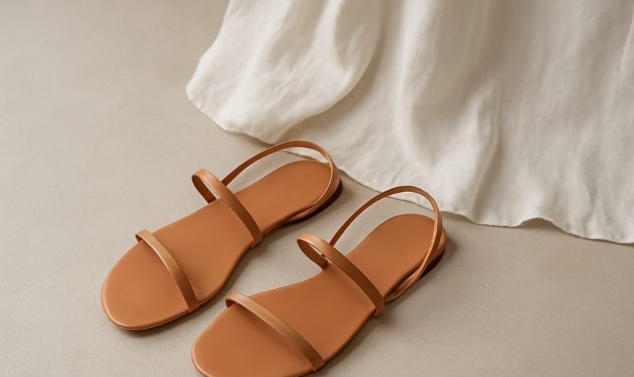 Quelles sandales epurees associer a une robe midi ?